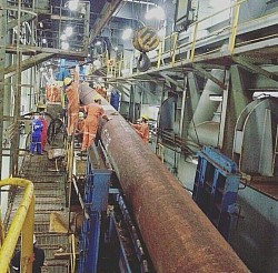 Pipe laying and scrutinizing