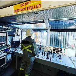 Standby expert drillers overseeing production