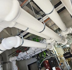 Undersea pipe laying and projection